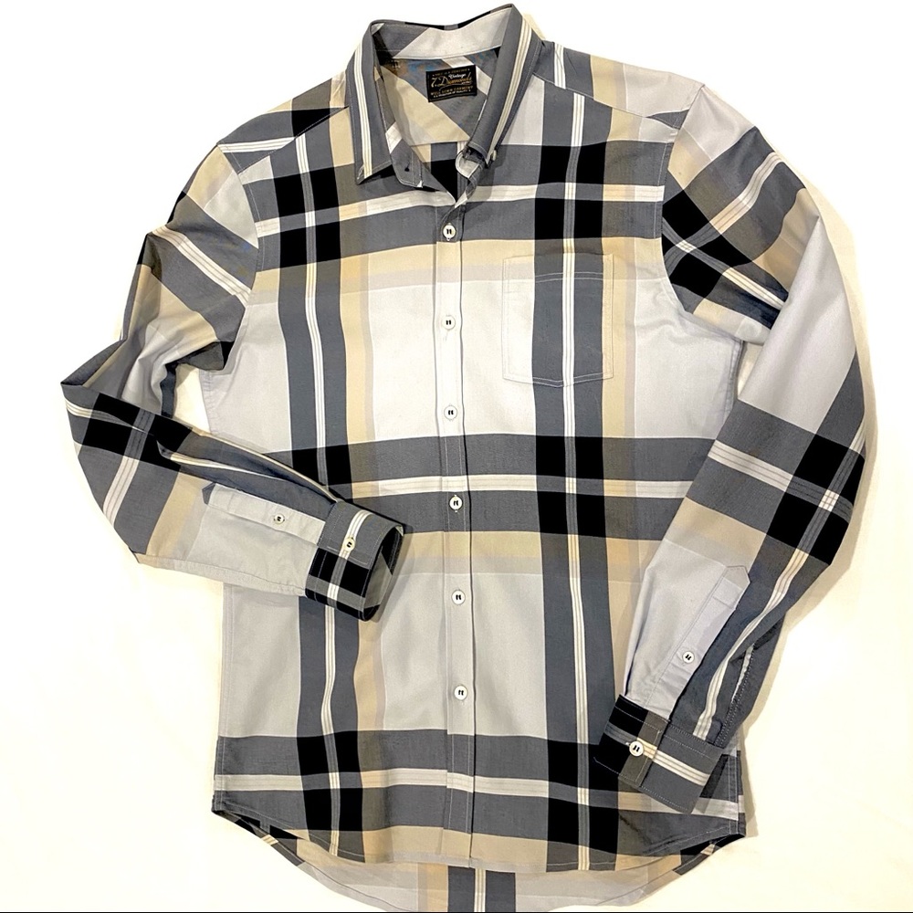 7 Diamonds Small Burberry Plaid LS Button Down
